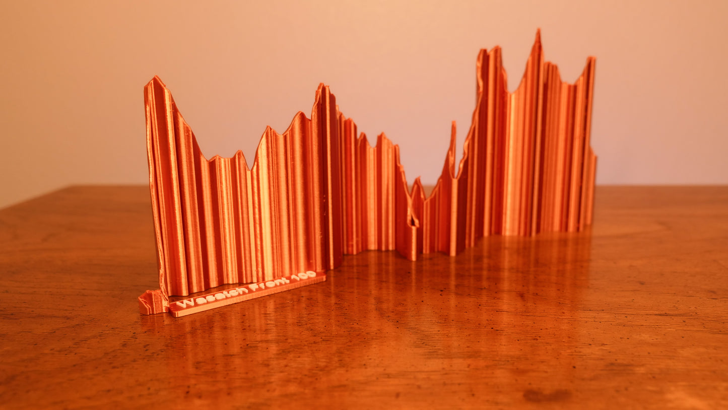 Wasatch Front 100 Mile Endurance Run Sculpture - Trail Style