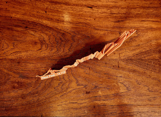 Pikes Peak Ascent and Marathon Sculpture - Trail Style