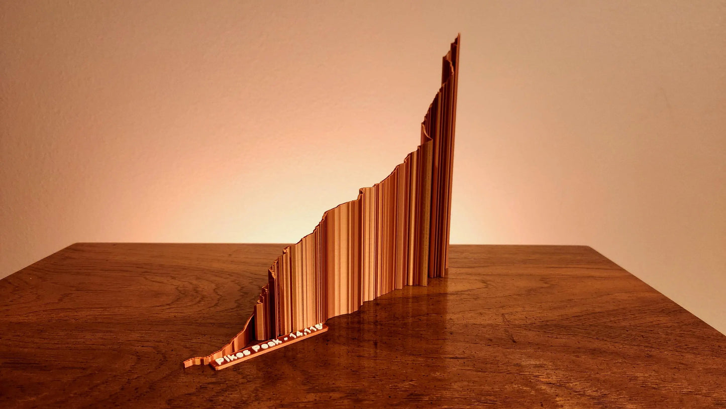 Pikes Peak Ascent and Marathon Sculpture - Trail Style