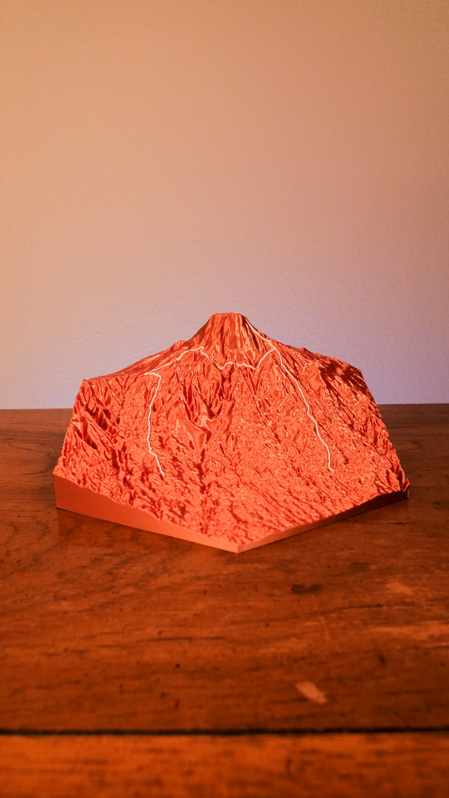 Kilimanjaro Machame Route Sculpture - Topo Style