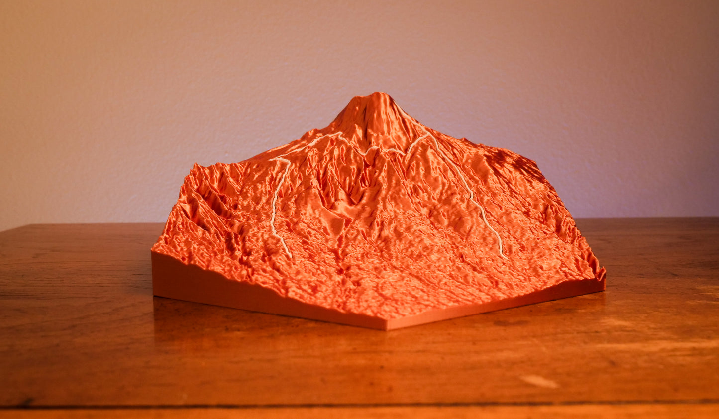 Kilimanjaro Machame Route Sculpture - Topo Style