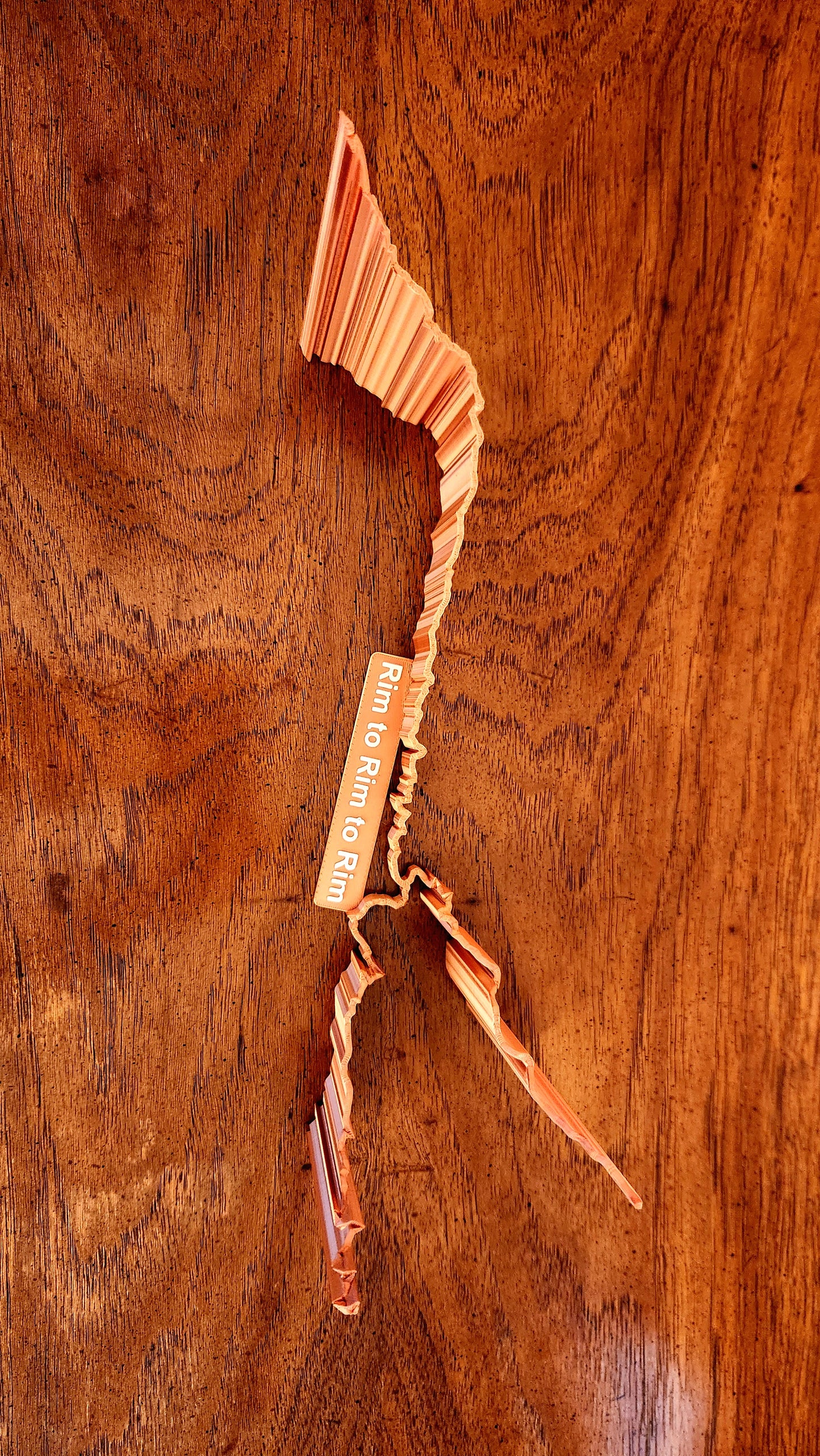 Trail Sculpture - Grand Canyon Rim to Rim to Rim (R2R2R) - South Kaibab, Bright Angel, North Kaibab